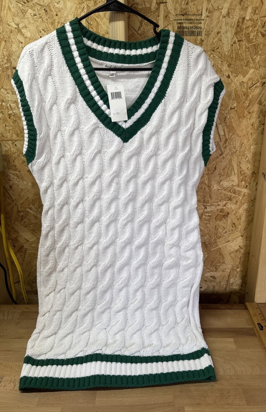 Derek Heart Sleeveless Sweater Retro Mini Chic Dress Size Medium ￼